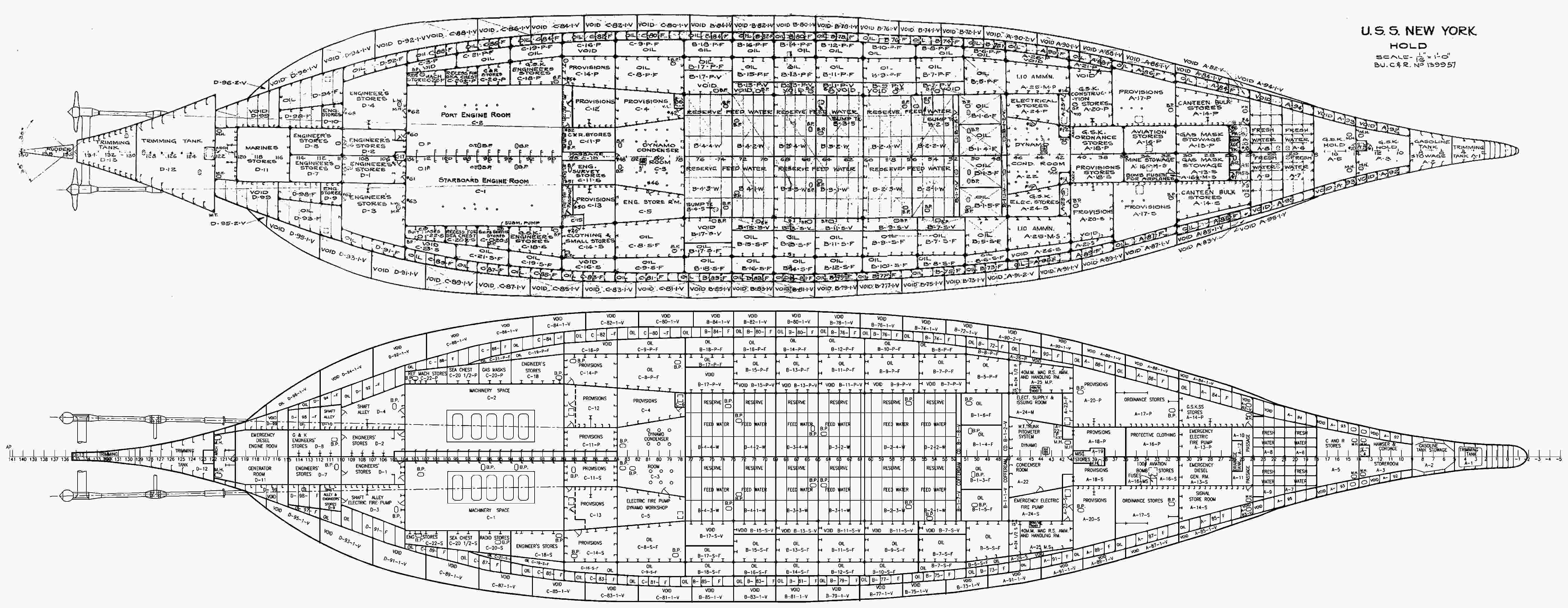 battleship texas bb35 drawing 1910 1931 1937 1944